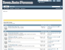 Tablet Screenshot of iowaautoforums.com